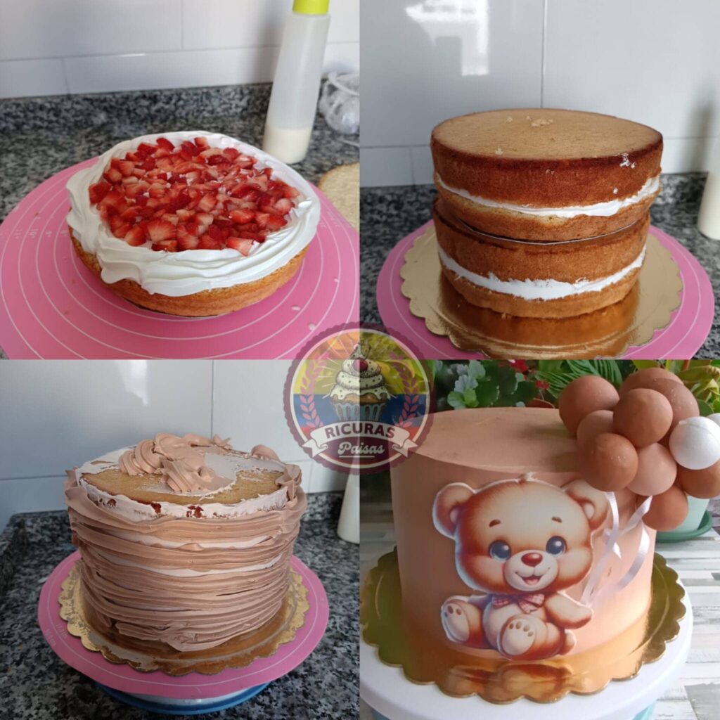 Tarta oso Ricuras Paisas